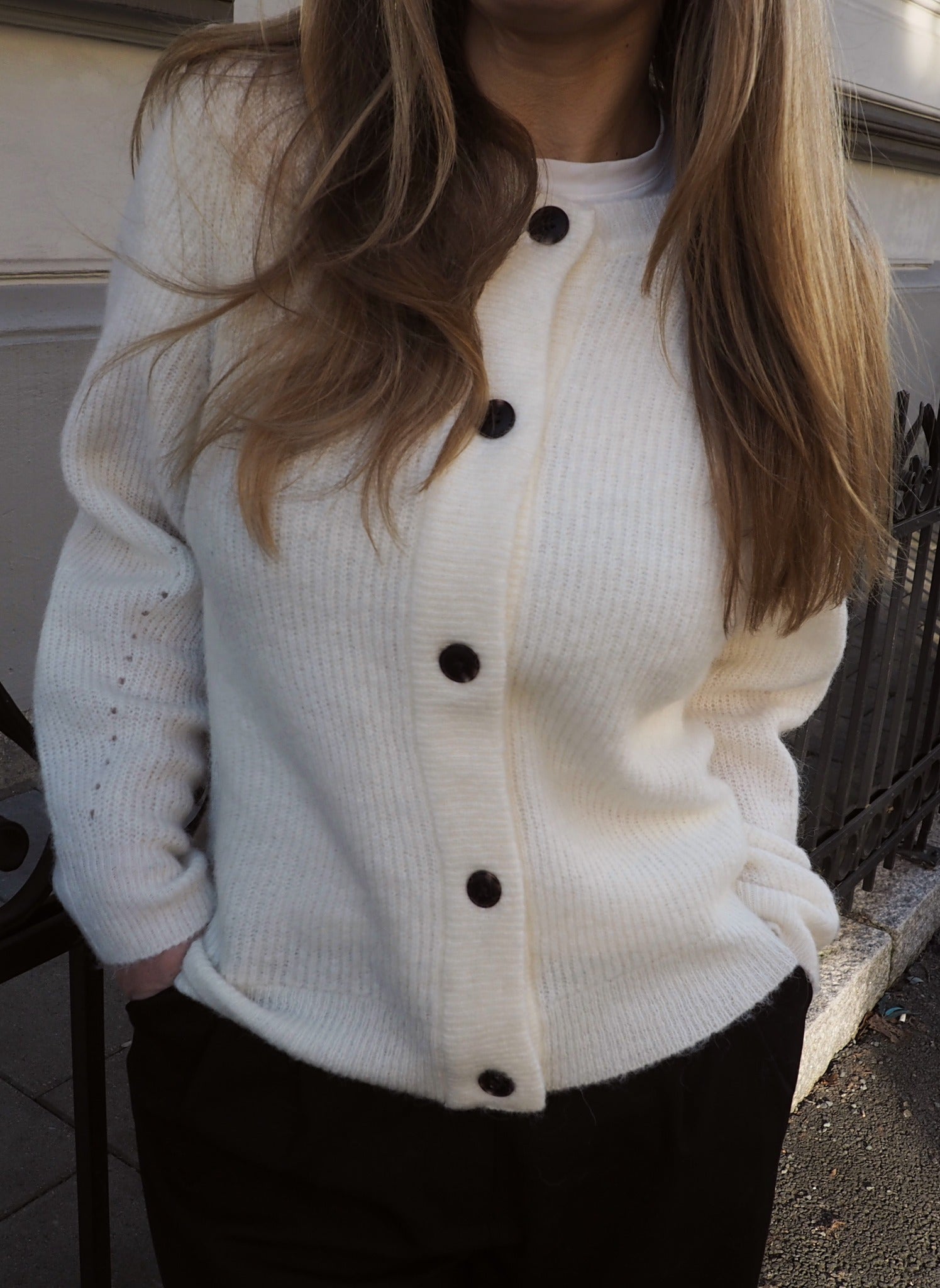 SLFLULU Knit Cardigan - Snow White